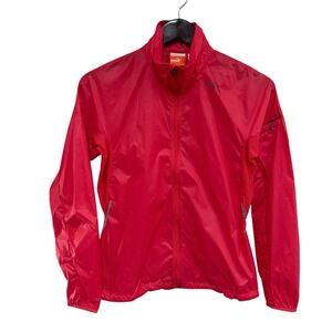 Puma Women's Lightweight Zip Up Windbreaker Jacket Pink Size XS 18 x 24